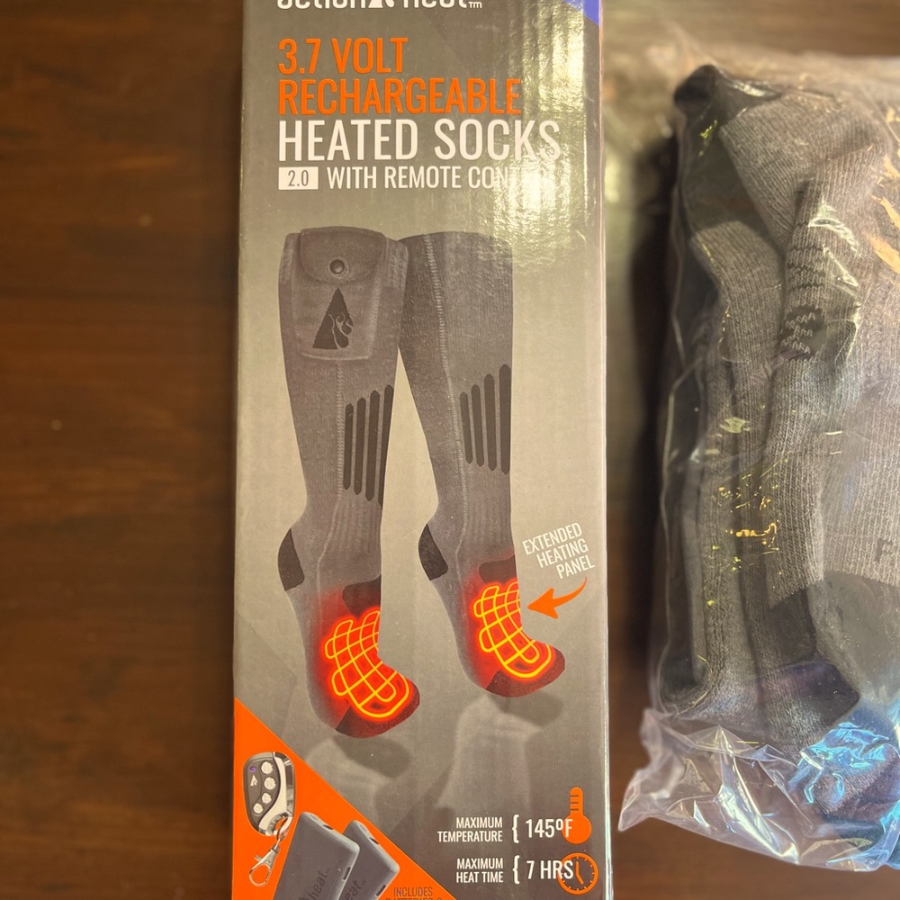 Rechargeable Heated Socks With Remote